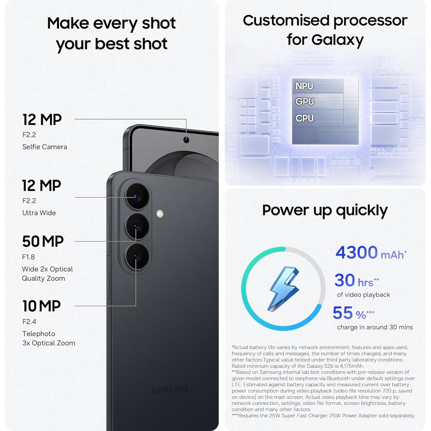 Buy Samsung,Samsung Galaxy S26 5G 256GB SIM-Free Unlocked AI Smartphone – Black - Gadcet UK | UK | London | Scotland | Wales| Near Me | Cheap | Pay In 3 | Mobile & Smart Phones